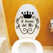 Wandtattoos WC - Wandtattoo zitat Il trono del Re - ambiance-sticker.com