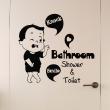Wandtattoos badezimmer - Wandtattoo Wandtatoo Badezimmer zitat Bathroom Shower & Toilet - ambiance-sticker.com