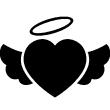 Wandtattoos Liebe - Wandtattoo Angel Heart - ambiance-sticker.com