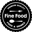 Wandtattoos für küche - Wandtattoo Fine food - ambiance-sticker.com
