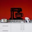 Wandtattoos für küche - Wandtattoo If in doubt bake a cake - ambiance-sticker.com
