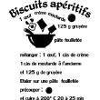 Wandtattoos für küche - Wandtattoo Küche Rezept Biscuits apéritifs oeuf crème moutarde - ambiance-sticker.com