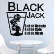 Wandtattoos für küche - Wandtattoo Küche Rezept Black Jack - ambiance-sticker.com