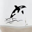 Wandtattoos badezimmer - Wandtattoo Springende Delfine für Bad - ambiance-sticker.com