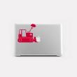 PC & MAC Laptop Folie - Sticker Design Bulldozer - ambiance-sticker.com