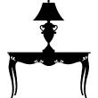 Wandtattoos design - Wandtattoo Design-Lampe auf einem Tisch - ambiance-sticker.com