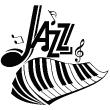 Wandtattoos muzik - Wandtattoos Design Klavier-Jazz - ambiance-sticker.com
