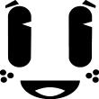 Wandtattoo Smiley-Gesicht Zeichnung - ambiance-sticker.com