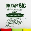 Wandtattoo Dream big, be yourself - ambiance-sticker.com
