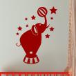 Wandtattoos kinderzimmer - Wandtattoo Elefant in einem Zirkus - ambiance-sticker.com