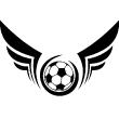 Wandtattoos Sport und Fußball - Wandtattoo Emblem Fußball - ambiance-sticker.com