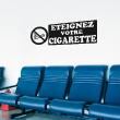 Wandtattoos design - Wandtattoo Eteignez votre cigarette - ambiance-sticker.com