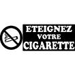 Wandtattoos design - Wandtattoo Eteignez votre cigarette - ambiance-sticker.com