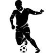 Wandtattoos Sport und Fußball - Wandtattoo Fußballspieler Dribbeln - ambiance-sticker.com