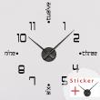 Uhren Wandtattoos -  Clock Wandtattoo Die Zeit in Englisch - ambiance-sticker.com