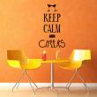 Wandtattoos 'Keep Calm' - Wandtattoo Keep calm and cheers - ambiance-sticker.com