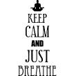 Wandtattoos 'Keep Calm' - Wandtattoo Einfach atmen - ambiance-sticker.com