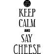 Wandtattoos 'Keep Calm' - Wandtattoo Keep calm and say cheese - ambiance-sticker.com