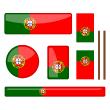 Stickers und Aufklebers Auto - Sticker Kit von verschiedenen portugiesischen Flaggen - ambiance-sticker.com