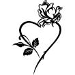 Wandtattoo Das Herz der Rose - ambiance-sticker.com