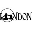 Wandtattoos London - Wandtattoo London Bridges eingekreist - ambiance-sticker.com