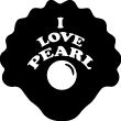 Wandtattoos badezimmer - Wandtattoo Love pearl - ambiance-sticker.com