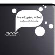 PC & MAC Laptop Folie - Sticker Me + Laptop + Bed = A Perfect Relationship - ambiance-sticker.com