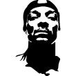 Wandtattoos muzik - Wandtattoo Musik Snoop Doggy dogg Portrait - ambiance-sticker.com
