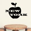 Wandtattoos Land Und Stadt - Wandtattoo New York und Apfel - ambiance-sticker.com