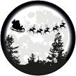 Wandtattoos Weihnachten - Wandtatoos Weihnachten Im Mondlicht - ambiance-sticker.com