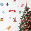 Wandtattoos Weihnachten - Wandtatoos Weihnachten Dekorationen für Kinder - ambiance-sticker.com