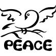Wandtattoos Liebe - Wandtattoo Peace Bird - ambiance-sticker.com