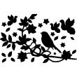 Wandtattoos tiere - Wandtattoo Vogel auf einem blühenden Zweig - ambiance-sticker.com