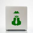 PC & MAC Laptop Folie - Sticker Hut, Bart und Weste - ambiance-sticker.com