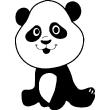 Wandtattoos tiere - Wandtattoo panda Junior - ambiance-sticker.com