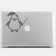 PC & MAC Laptop Folie - Sticker Kleiner Fischer Pinguin - ambiance-sticker.com