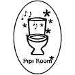 Wandtattoos WC - Wandtattoo Wandtattoo Pipi Room - ambiance-sticker.com