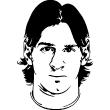 Wandtattoos Sport und Fußball - Wandtattoo Lionel Messi Portrait - ambiance-sticker.com