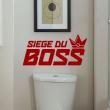 Wandtattoos WC - Wandtattoo Siège du boss - ambiance-sticker.com