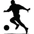 Wandtattoos Sport und Fußball - Wandtattoo Spielerschatten - ambiance-sticker.com