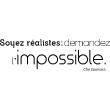 Wandtattoos sprüche - Wandtattoo Soyez réalistes : demandez l'impossible - Che Gevara - ambiance-sticker.com