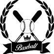 Wandtattoos Sport und Fußball - Wandtattoo Baseball-Emblem - ambiance-sticker.com