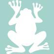 Wandtattoos whiteboards - Wandattoo Schiefer Silhouette Frog - ambiance-sticker.com