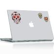 PC und MAC Laptop Folie - Sticker Skulls verzierten - ambiance-sticker.com