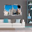Wandtattoos landschaft - Wandtattoo Landschaft Kathedrale von Sagrada Familia - ambiance-sticker.com