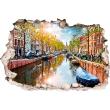 Wandtattoos landschaft - Wandtattoo Landschaft die Amstel in Amsterdam - ambiance-sticker.com
