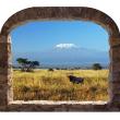 Wandtattoos landschaft - Wandtattoo Landschaft mit mount Kilimanjaro - ambiance-sticker.com