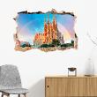 Wandtattoos landschaft - Wandtattoo Landschaft Sagrada Familia aus Barcelona - ambiance-sticker.com