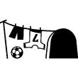 Wandtattoos baby - Wandtattoo Mausloch mit Fußball - ambiance-sticker.com
