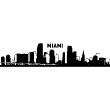 Wandtattoos Land Und Stadt - Wandtattoo Skyline von Miami - ambiance-sticker.com